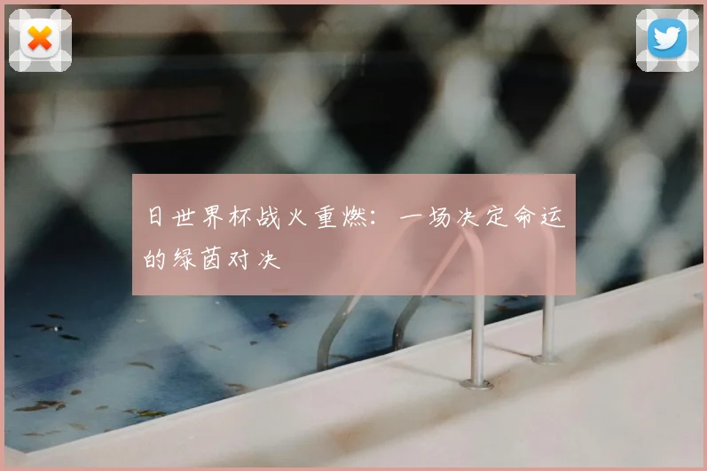 日世界杯战火重燃：一场决定命运的绿茵对决